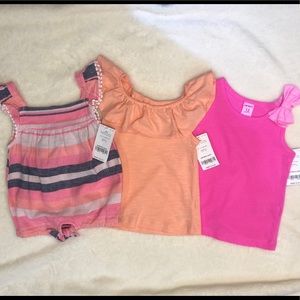 !! SOLD !! Carter’s lot of 3 Tank Tops, Pink,l
